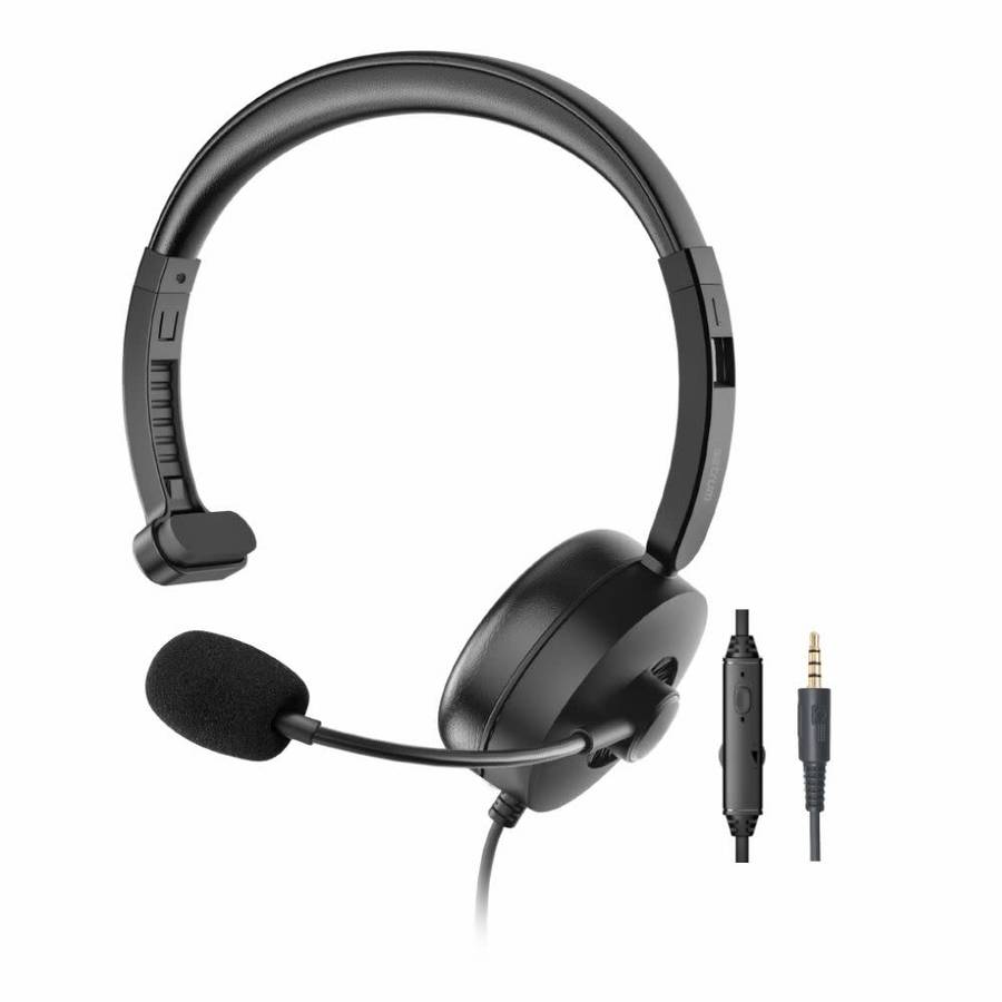 Astrum Single-Sided Headset 3.5mm Aux with Flexible Mic - HS610
