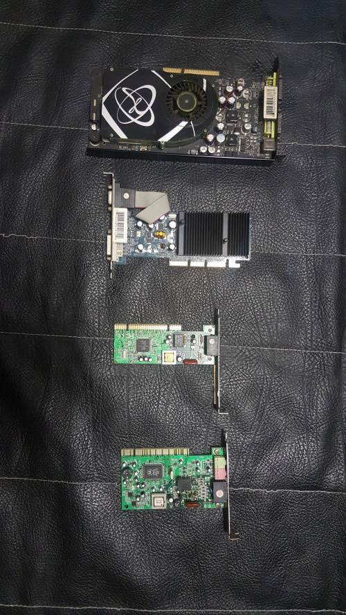 JOBLOT OF COMPUTER COMPONENTS - RAMS, PERIPHERALS, GRAPHICS CARD ETC.