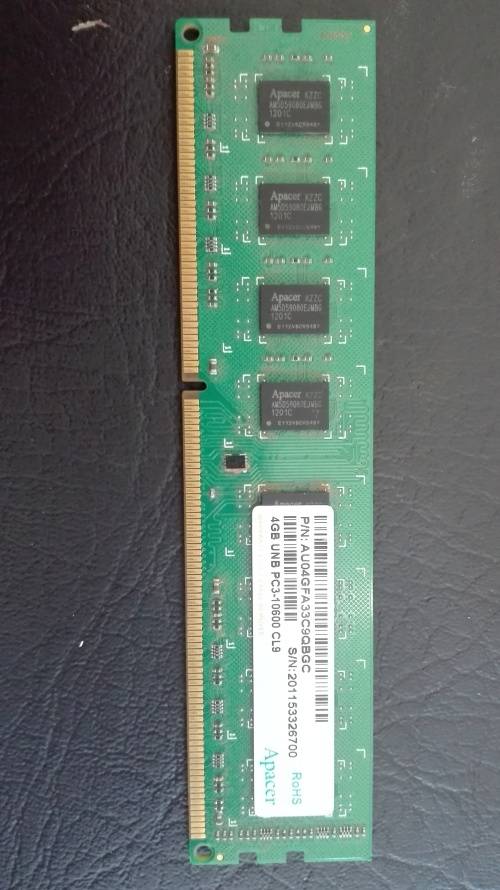 APACER 4GB DDR3 10600S DESKTOP RAM