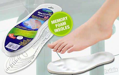 Memory foam insoles