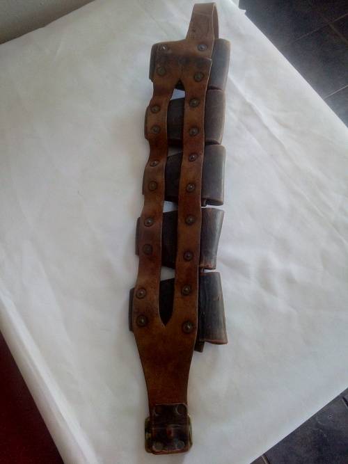 Vintage Leather Ammo Pouch Belt