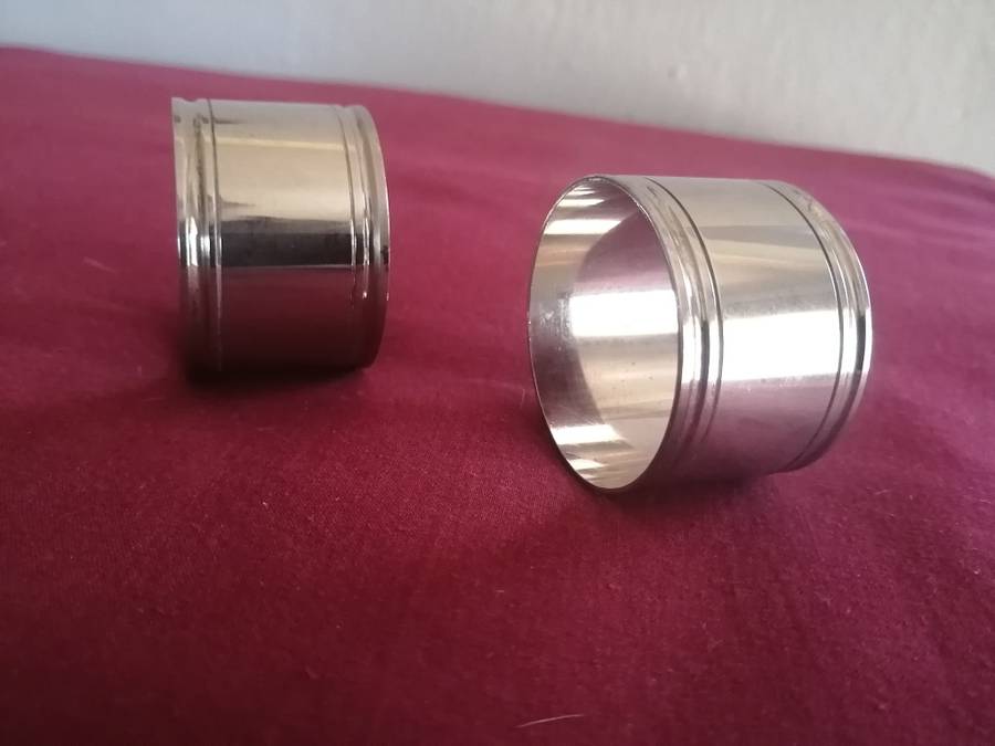 Vintage pair of Silver Plated Napkin Rings
