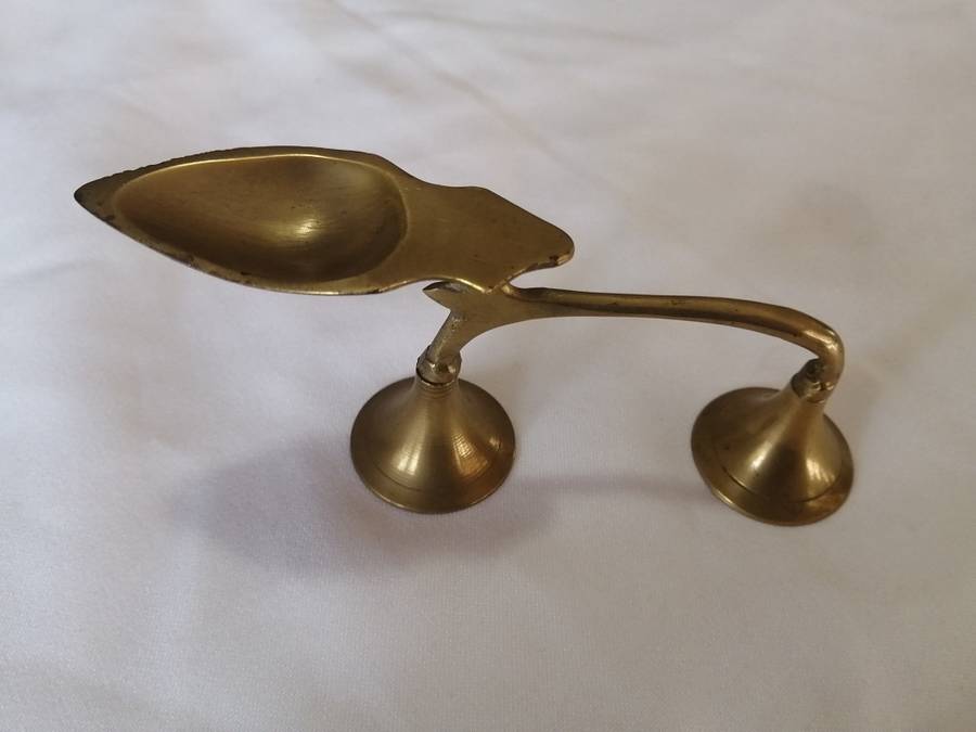 Unusual Vintage Cast Brass Display