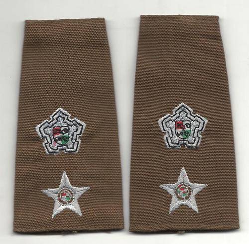 SA ARMY NUTRIA COMMADANT/LT. COLONEL EPAULETTE RANKS