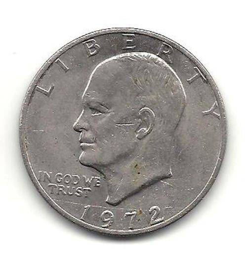 1972 USA Eisenhower Liberty One Dollar Coin