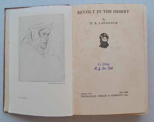 REVOLT IN THE DESERT - T.E. Lawrence **1st Edition**