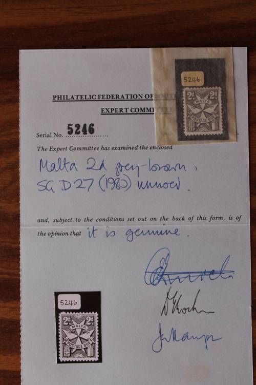 Malta. 1980 2d Postage Due SG D27 unmounted mint