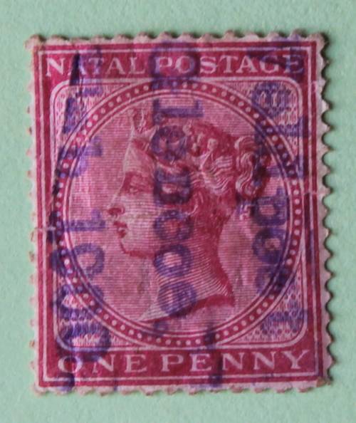 Natal (Glencoe) QV 1d overstamped Veldpost Glencoe Feb 1900