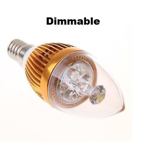 LED Light Bulbs: Warm White Dimmable Candle Design. Collections are allowed.