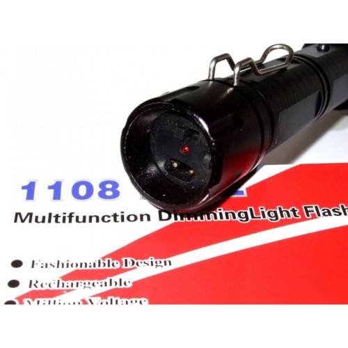 RECHARGEABLE ELECTRIC SHOCK STUN GUN + LED FLASHLIGHT/TORCH. Collections are allowed.