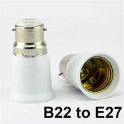 LIGHT BULB SOCKET ADAPTERS / CONVERTERS: B22 TO E27  (New on Bidorbuy). Collections are allowed.