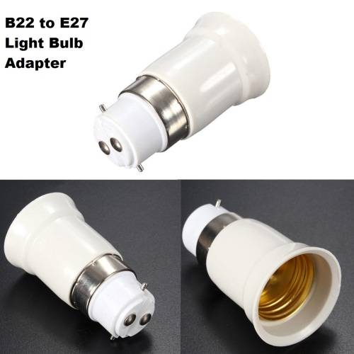 LIGHT BULB SOCKET ADAPTERS / CONVERTERS: B22 TO E27  (New on Bidorbuy). Collections are allowed.
