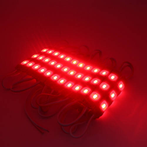 LED Light Modules: Waterproof Injection Moulded with Lens. Red Colour. Collections allowed