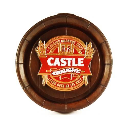 Barrel End with Castle Draught Logo / Mortif. Brand New Products. Collections are allowed.