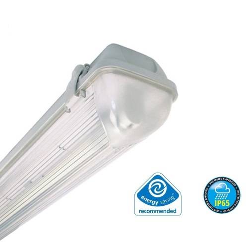 LED T8 Fluorescent Tube Fitting Weatherproof Single Closed Channel 5ft 1500mm. Collections allowed