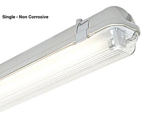 LED T8 Fluorescent Tube Fitting Weatherproof Single Closed Channel 5ft 1500mm. Collections allowed