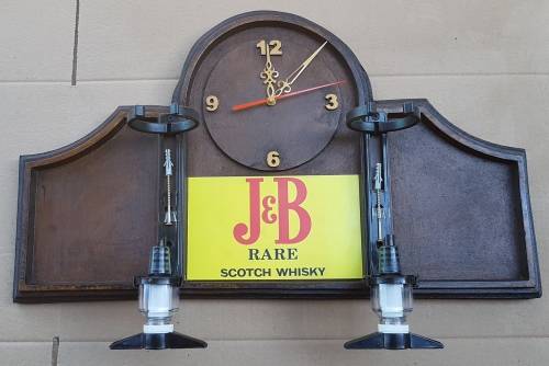 J & B Scotch Whisky Liquor Dispensers with 2 Optic Sets and a Clock. Brand New. Collections Allowed.