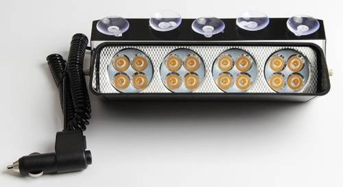 LED Windscreen Strobe Cool White Vehicle Flash Dashboard Light. Collections allowed.