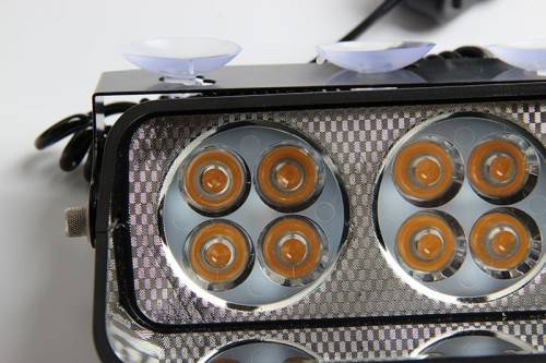 LED Windscreen Strobe Cool White Vehicle Flash Dashboard Light. Collections allowed.