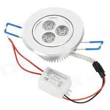 LED LIGHT BULBS: 3W CEILING SPOTLIGHT / DOWNLIGHT with SWIVEL FUNCTION