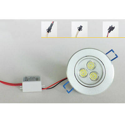 3W LED CEILING DOWNLIGHTS COMPLETE WITH FITTING & SWIVEL FUNCTION: 220V WARM WHITE