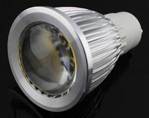 5W GU10 COB LED DOWNLIGHTS: 80V ~ 265V AC COB LIGHT-SOURCE with CONVEX LENS