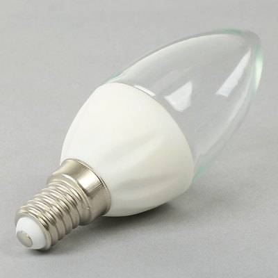 LED CANDLE LIGHT BULBS: SMD 3W 220V E14 CLEAR COVER