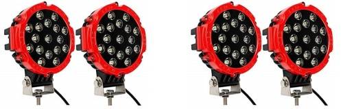 51W LED Spotlight For Vehicles, Boats etc 10 ~ 30V DC Red Frame Colour. Collections are allowed.