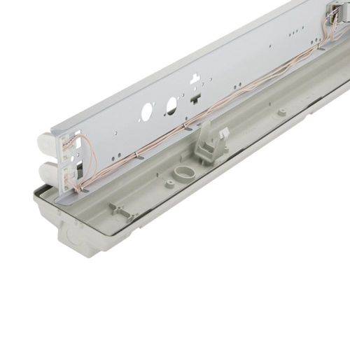 LED Fluorescent Tube Fittings: Weatherproof T8 Double Closed Channel 4ft 1200mm. Collections allowed