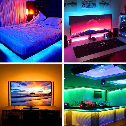 MultiColour LED Strip Lights 5m RGB 220V Complete Turnkey Kit. Collections are allowed.