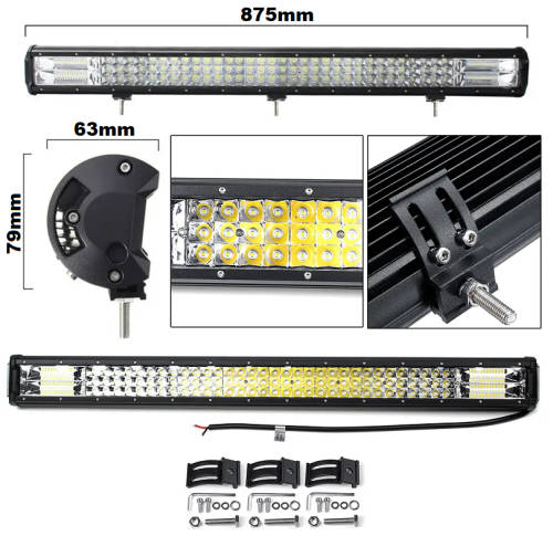 468W LED Tri-Row 7D Reflector Light Bar with Combo Beam. Collections areallowed.