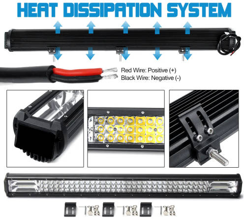 468W LED Tri-Row 7D Reflector Light Bar with Combo Beam. Collections areallowed.