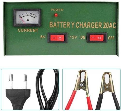 Battery Charger 6 Volts and 12 Volts in One Battery Charging Unit. Collections are allowed.