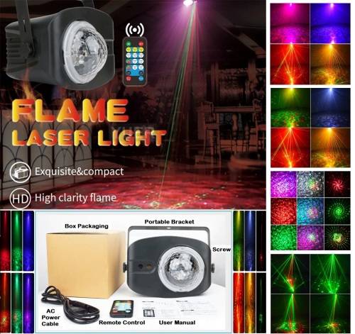 Professional Disco Stage DJ Party Flame Laser LED Light. Stunning Show. Collections Are Allowed