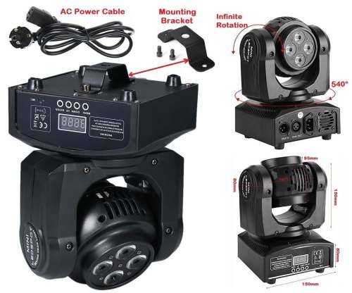 Professional Double Faced Disco Moving Head DMX512 Stage, DJ Party Light. Collections Are Allowed.
