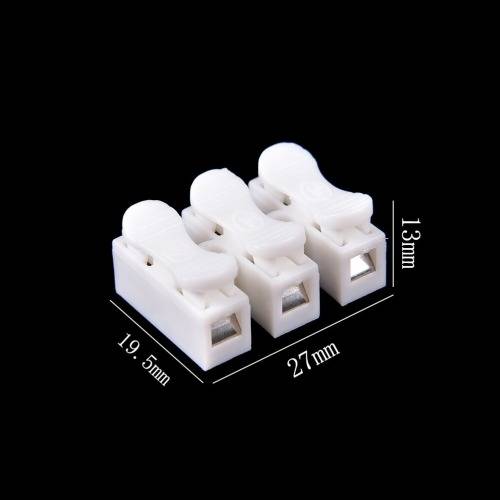 Quick Triple-Wire Spring Push Down Fast Electrical Connectors. Collections Are Allowed.
