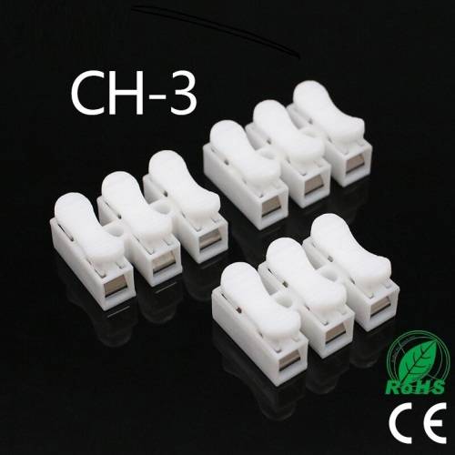 Quick Triple-Wire Spring Push Down Fast Electrical Connectors. Collections Are Allowed.