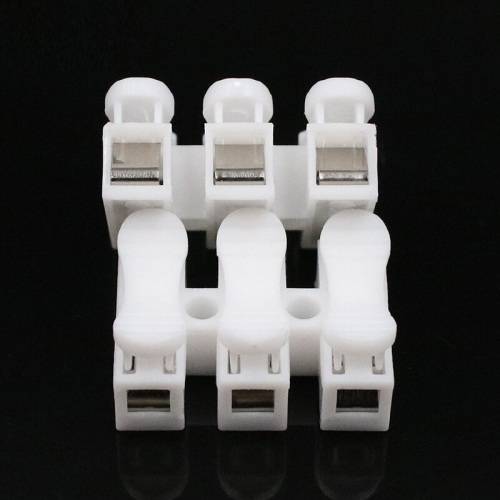 Quick Triple-Wire Spring Push Down Fast Electrical Connectors. Collections Are Allowed.