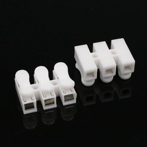 Quick Triple-Wire Spring Push Down Fast Electrical Connectors. Collections Are Allowed.