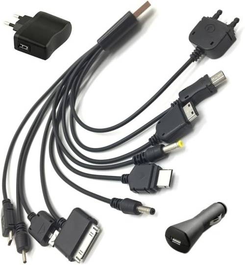 USB Multi Charger Cable Kit For Mobile Devices:  10 in 1 Complete Set.  Collections are allowed.