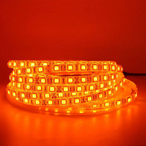 Orange LED Strip Lights: 5 Metres 12Volts Waterproof in Orange Colour. Collections are allowed.