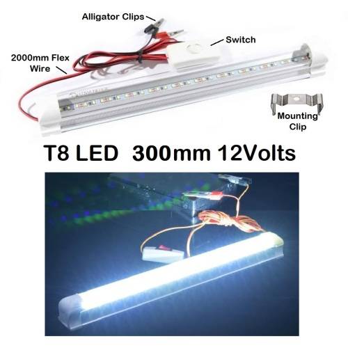 LED Tube Light 12V with Wiring and On / Off Switch. Ideal for Load Shedding. Collections Allowed.