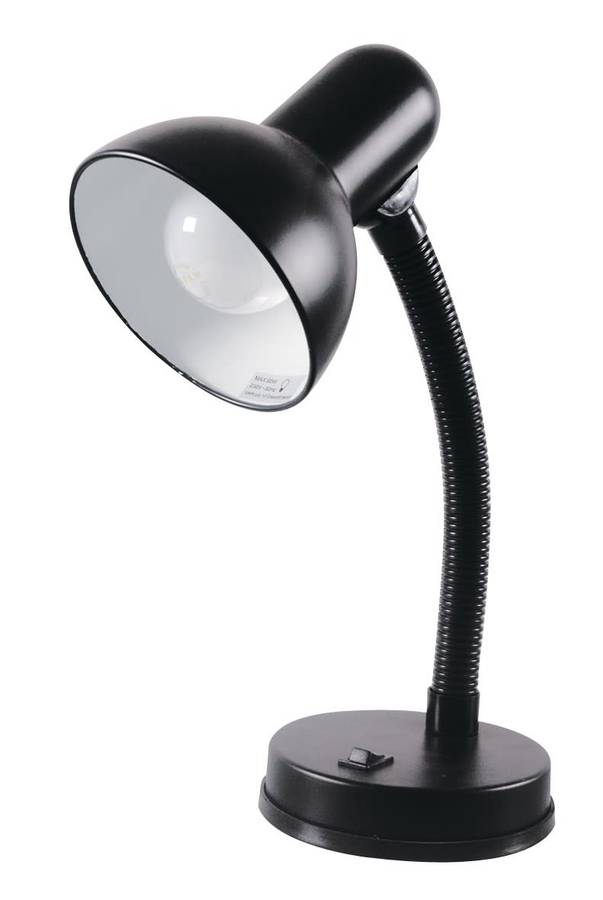 Desk Top Lamp Holder with Flexible Gooseneck and LED Bulb. Assorted Colours. Collections Are Allowed