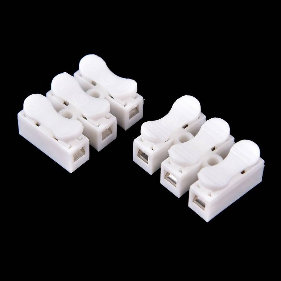 3-Wire Spring Push Down Connector / Solderless and Tape Free Solution. Collections Are Allowed.