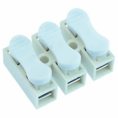 3-Wire Spring Push Down Connector / Solderless and Tape Free Solution. Collections Are Allowed.