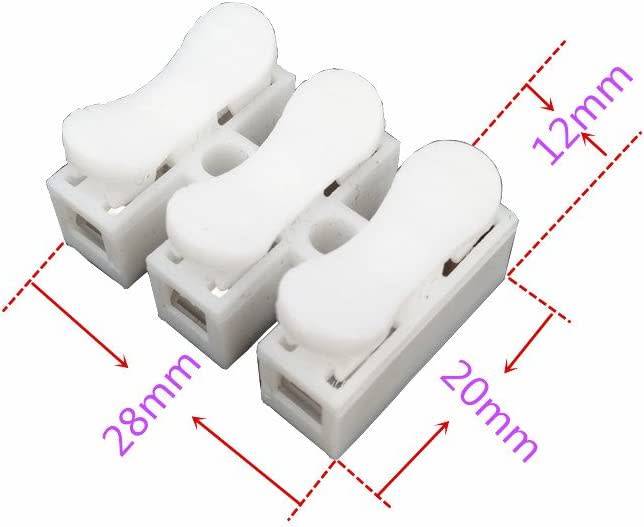 3-Wire Spring Push Down Connector / Solderless and Tape Free Solution. Collections Are Allowed.
