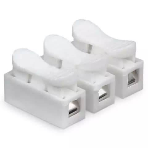 3-Wire Spring Push Down Connector / Solderless and Tape Free Solution. Collections Are Allowed.
