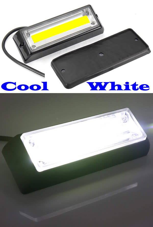 Cool White Cluster Grille COB LED Flash Strobe Lights for Motor Vehicles. Collections Are Allowed.