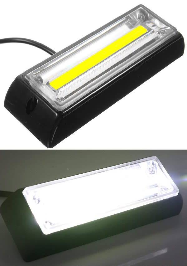 Cool White Cluster Grille COB LED Flash Strobe Lights for Motor Vehicles. Collections Are Allowed.