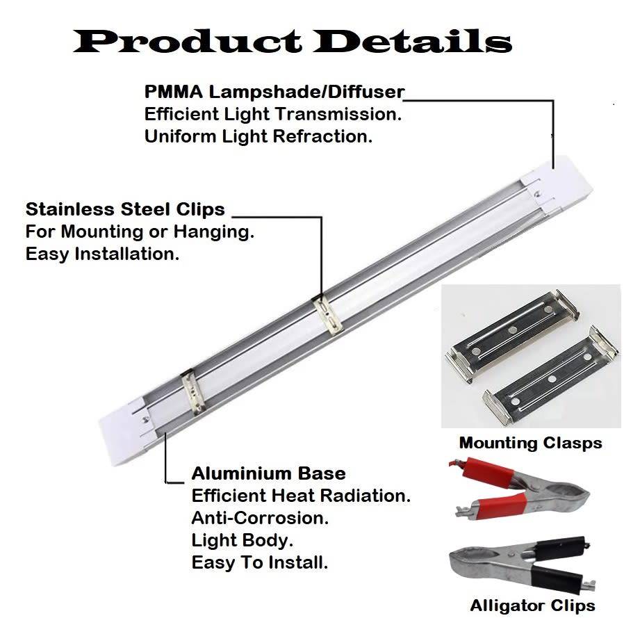 LED Batten Lights / Tube Lamps. 12 Volts. Can Be Run From A 12V Battery or PSU. Collections Allowed.